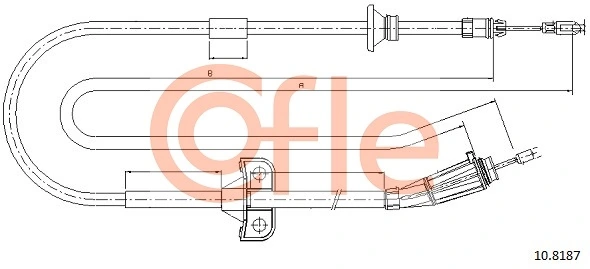 Задний трос ручника AD570252 Adriauto