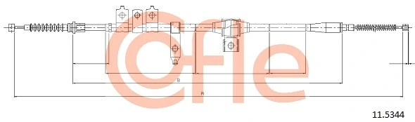 1456193 Ford Трос ручного тормоза