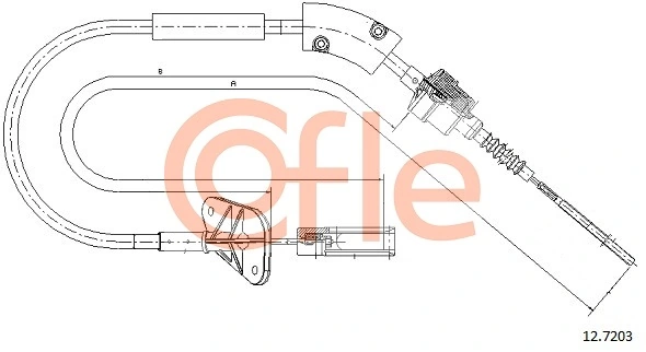 LC128 Kamoka Трос сцепления