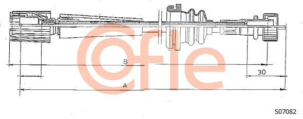 Тросик спидометра на Fiat Tempra  159