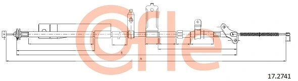 522510 General Motors Трос ручного тормоза