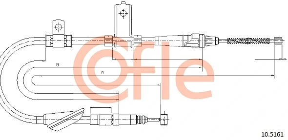Трос ручного тормоза задний Linex 360136 цена, от 23.34 USD