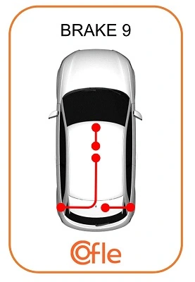 Cabo do freio de estacionamento traseiro direito Peugeot/Citroen 4745T7 preço, a partir de  