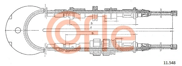 Задний трос ручника Adriauto AD130217 цена, от 21.94 USD