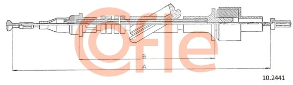  Cabo de embraiagem Ford Transit IV ônibus (T) (1985 - 1992) IV