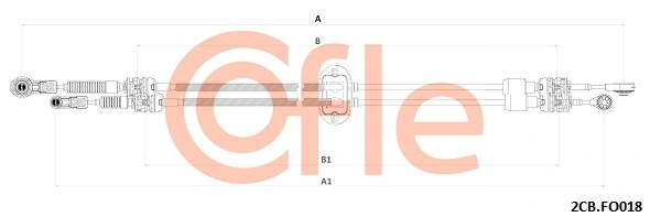 Cabo de mudança duplo Ford Mondeo 3 B5Y