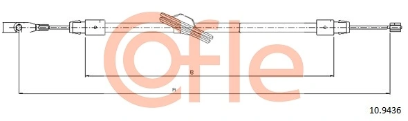 Купить AD270292 Adriauto Передний трос ручника