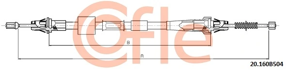 52128072AD Chrysler Трос ручного тормоза задний, правый
