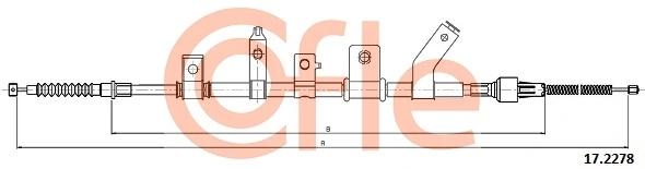 Compre Cabo do freio de estacionamento traseiro esquerdo Mitsubishi L 200 4