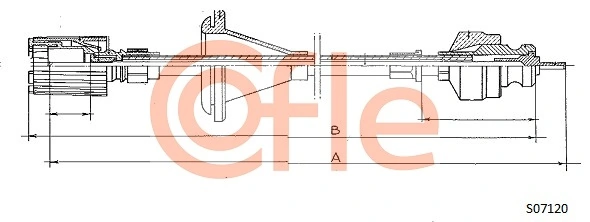 612309 Fiat/Alfa/Lancia Тросик спидометра