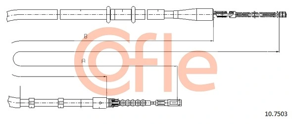 Задний трос ручника Adriauto AD030235 цена, от 11.97 USD