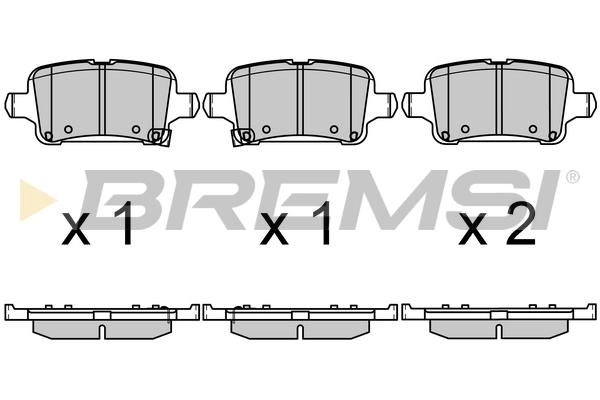 Sapatas do freio traseiras de disco Opel Astra