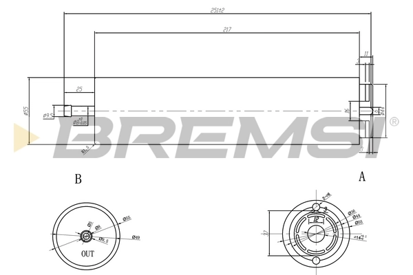 Filtro de combustível BMW 7 F01, F02, F03, F04