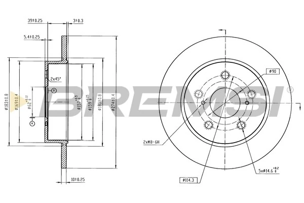 Disco do freio traseiro Toyota Corolla E21