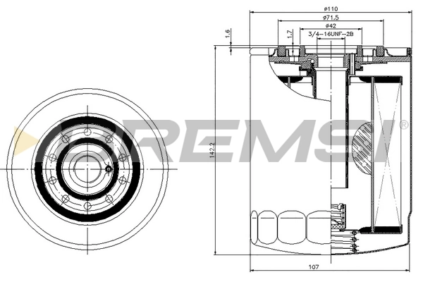 0986TF0103 Bosch Масляный фильтр двигателя