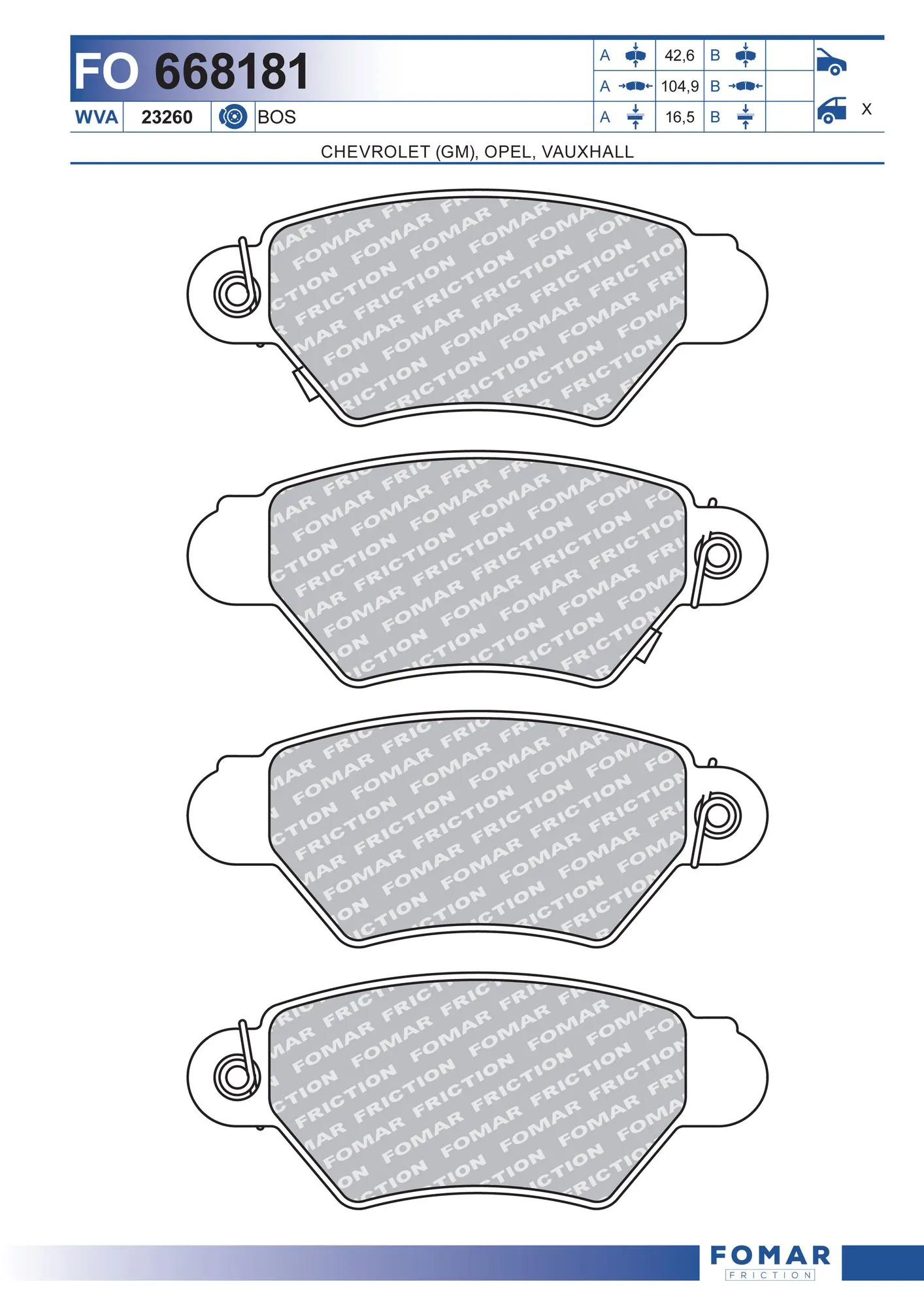 Купить L0171 PSP Колодки тормозные задние, дисковые