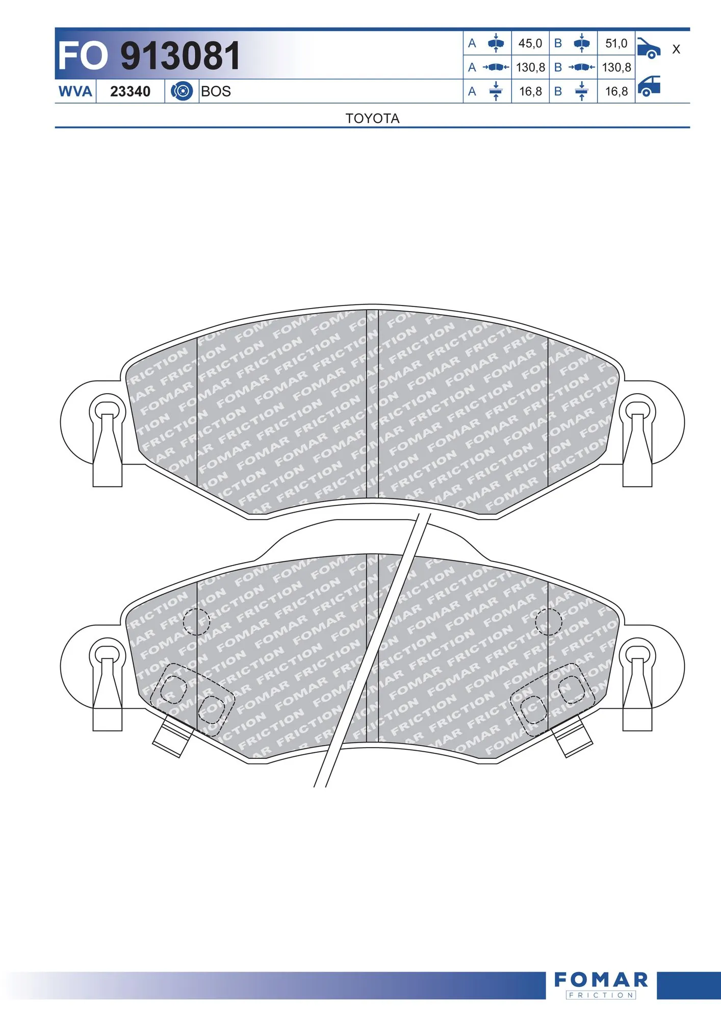 MP3583 Mintye Колодки передние