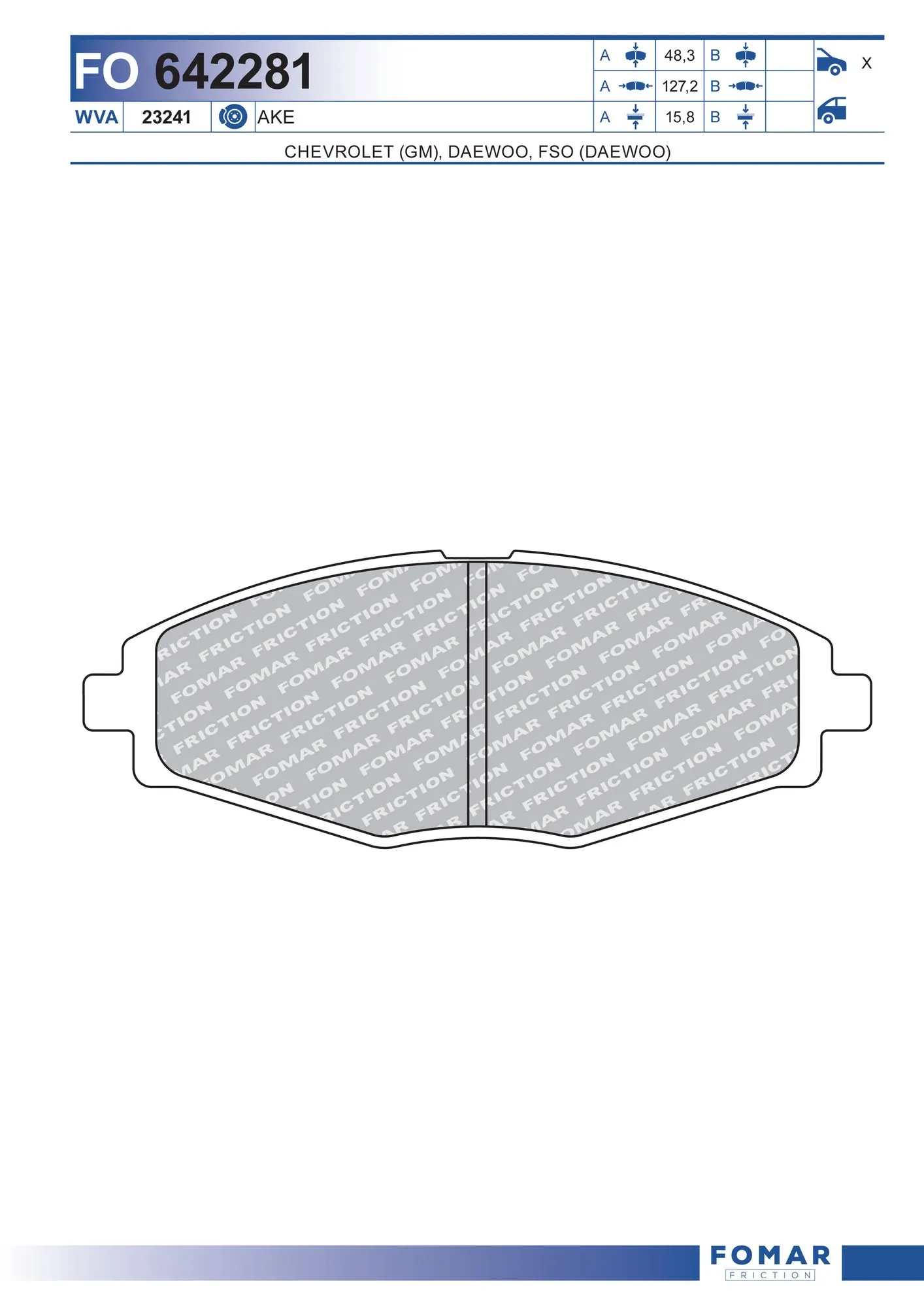 Купить CK1007 Toko cars Колодки тормозные