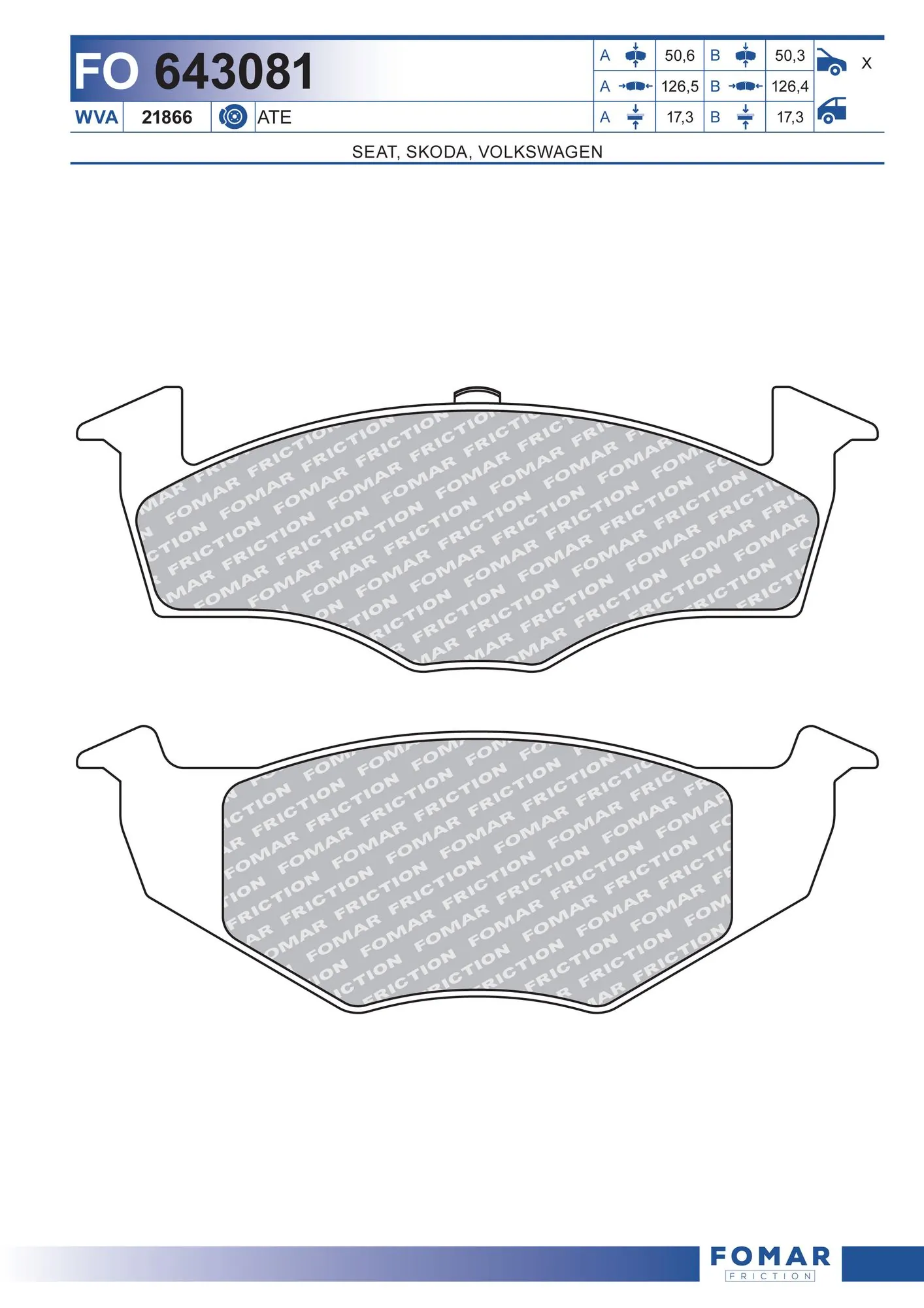 D0694B PSP Колодки передние