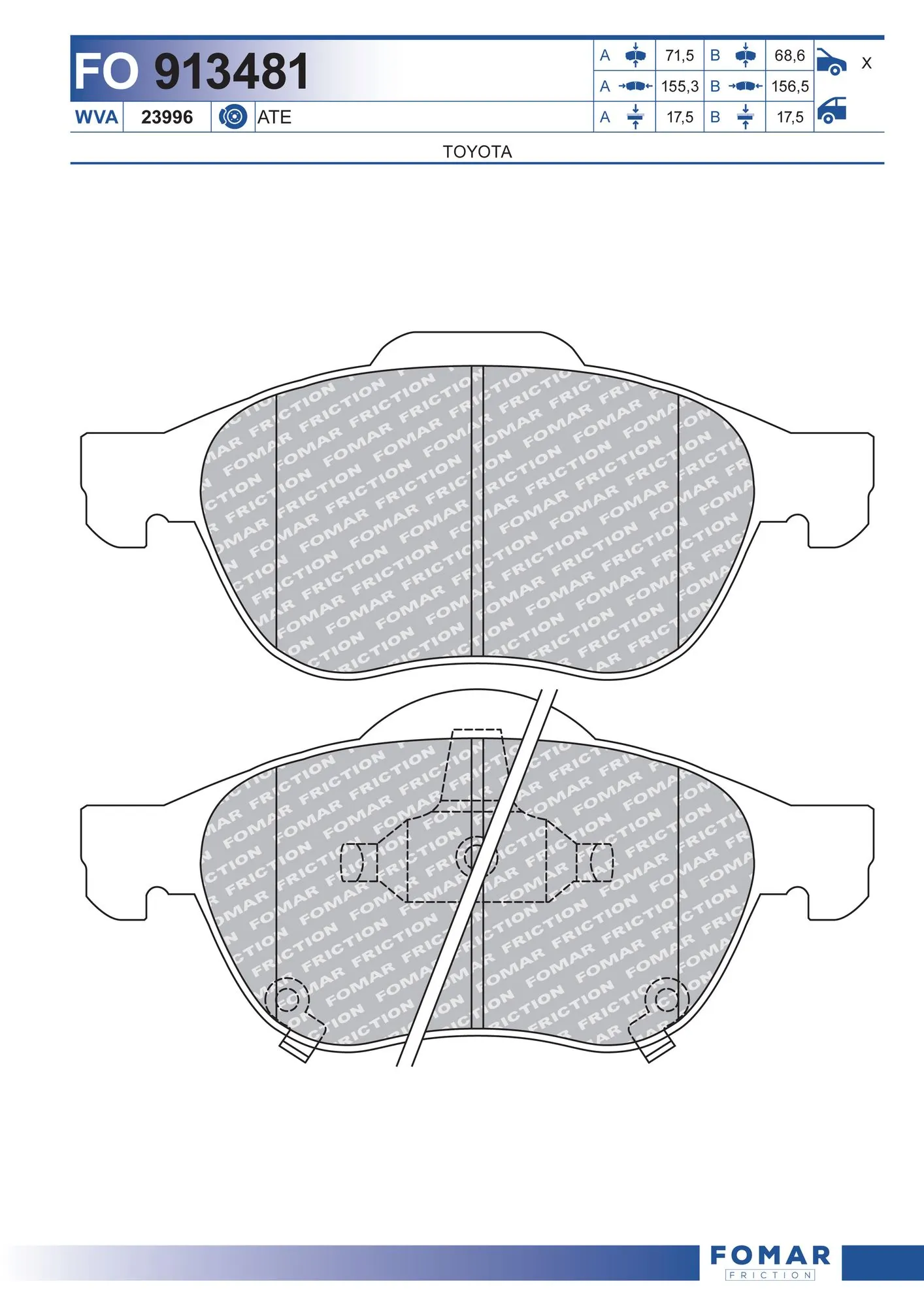 CJ12109LD Lamda Колодки передние