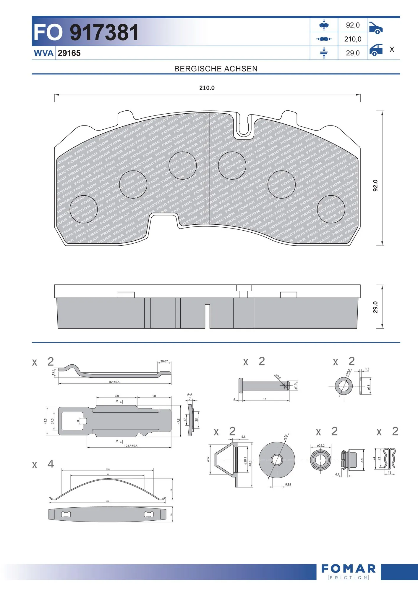 Купить 018073 Schmitz Колодки тормозные задние, дисковые