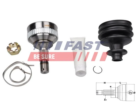 Junta homocinética externa dianteira Citroen C4 2 B7