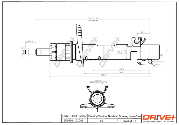 Стойка передняя на Volkswagen Polo V 6R1, 6C1