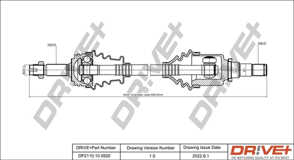  Правая полуось Citroen C1 1