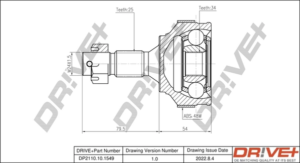 Junta homocinética externa dianteira Citroen C3 SH