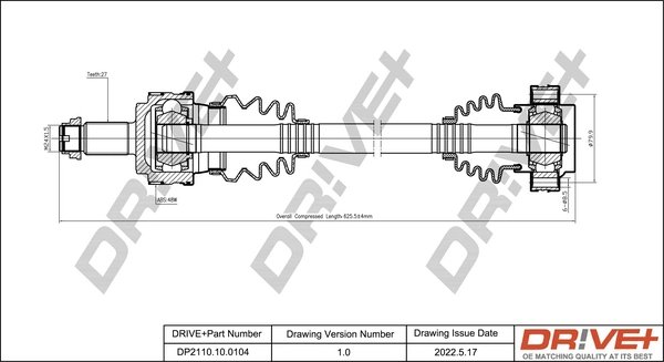 Задняя полуось TDS0018 Magneti Marelli
