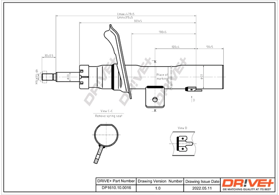Купить 91AB5232BC Ford Амортизатор задней подвески