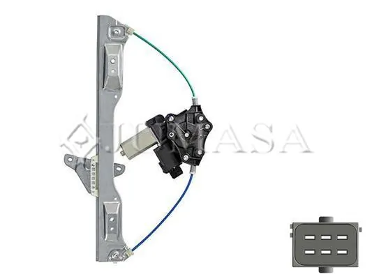 Mecanismo de acionamento de vidro da porta dianteira esquerda para Opel Corsa E X15