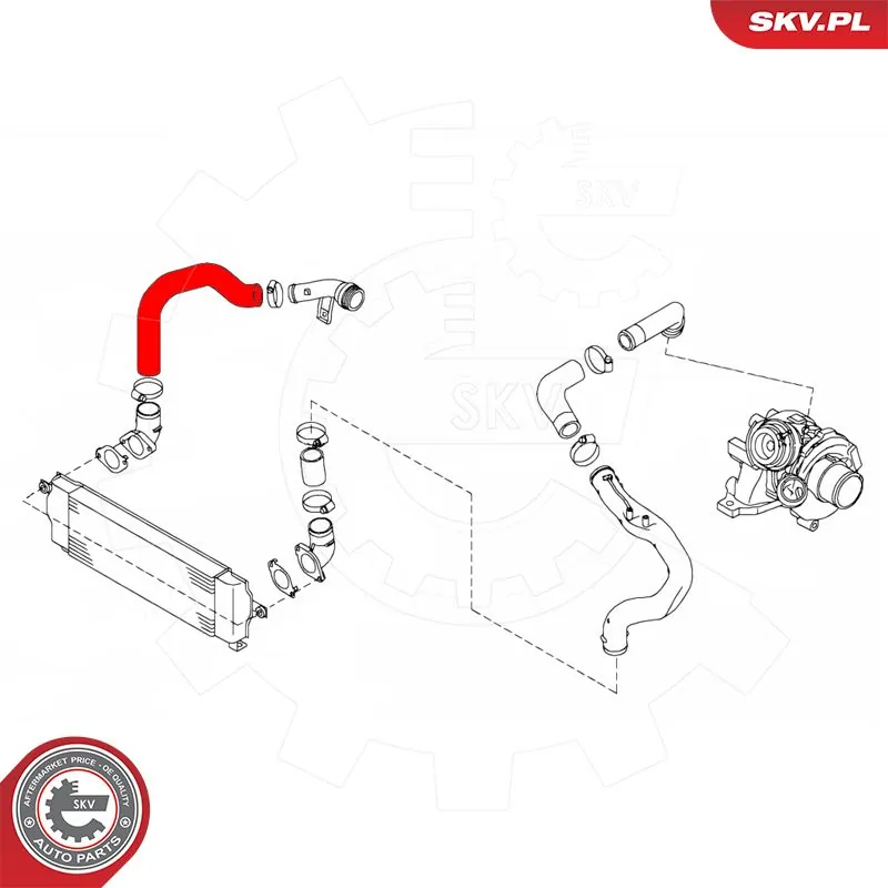 Купить 54SKV026 SKV Впускной патрубок воздушного фильтра