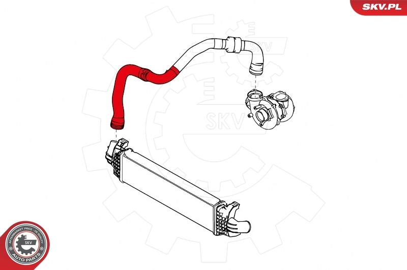 Шланг/патрубок интеркуллера SKV 24SKV880 цена, от 61.53 USD