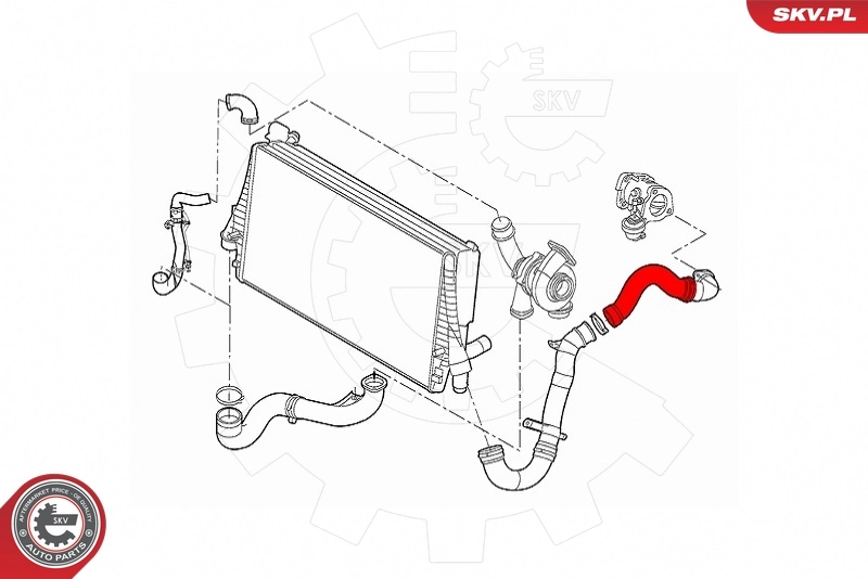 Патрубок интеркулера 0051756519 Fiat/Alfa/Lancia