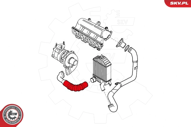 Патрубок интеркулера A0029970852 Mercedes