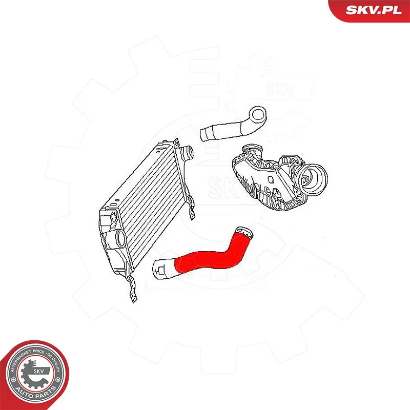 Патрубок интеркулера K55116862AB Fiat/Alfa/Lancia