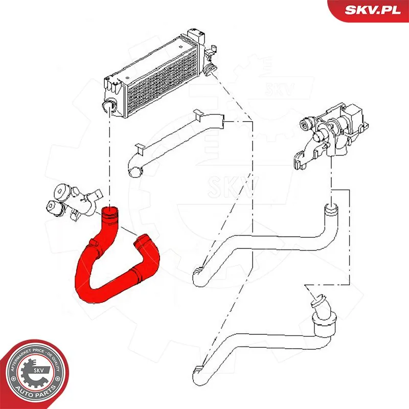 Купить 54SKV061 SKV Патрубок интеркулера
