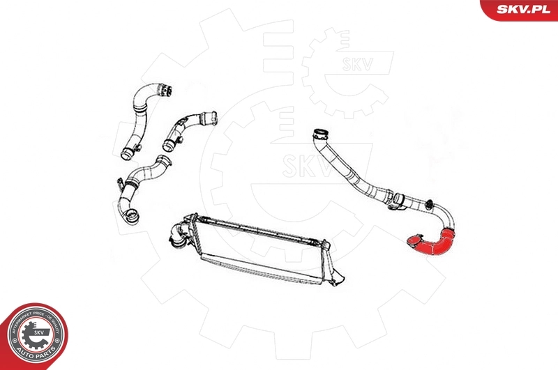 Шланг/патрубок интеркуллера Fiat/Alfa/Lancia K04891699AD цена, от 29.96 USD