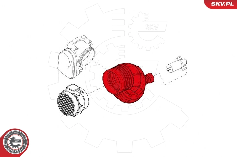 Cano derivado de ar do medidor de consumo do ar BMW X3 E83
