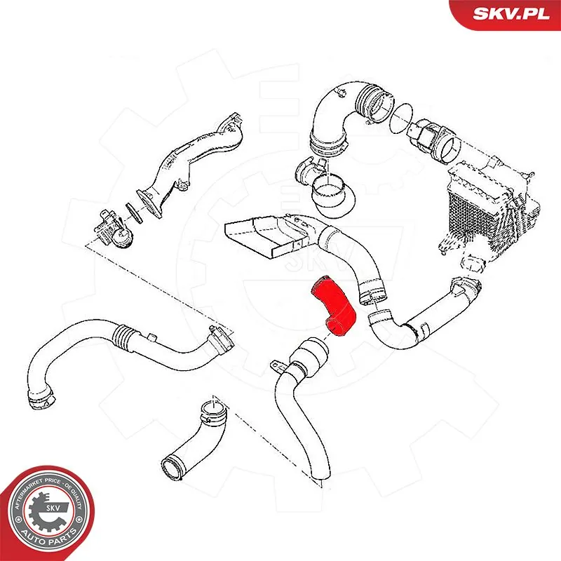 Купить 54SKV034 SKV Патрубок интеркулера
