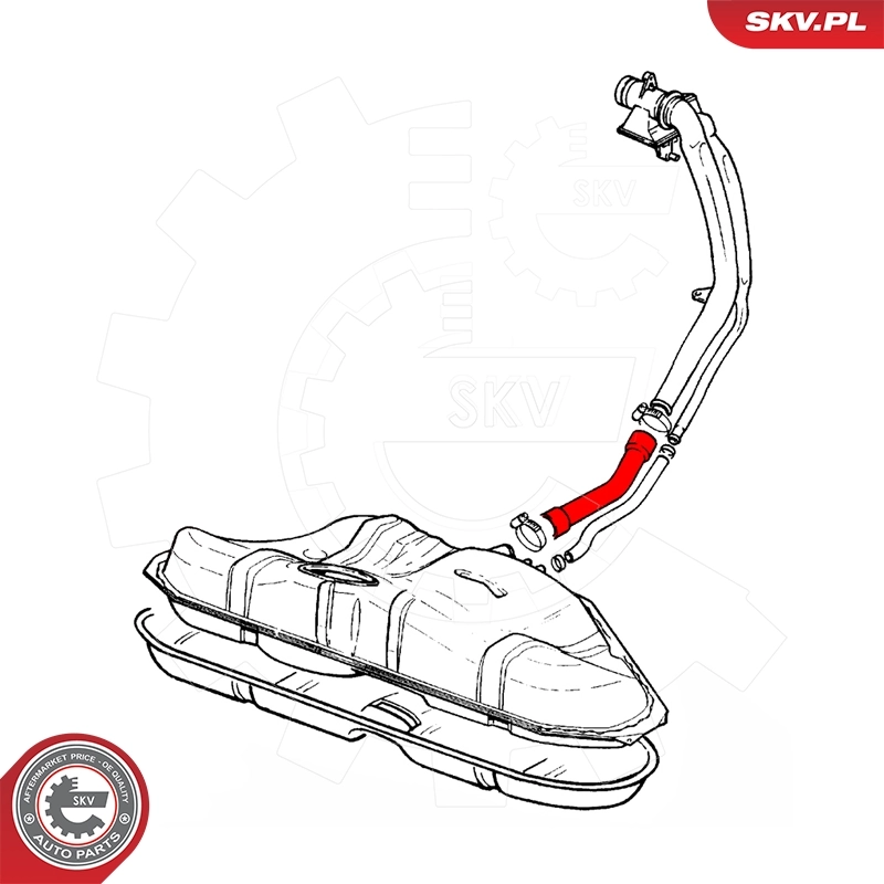 Купить 96SKV081 SKV Патрубок бака, к заливной горловине