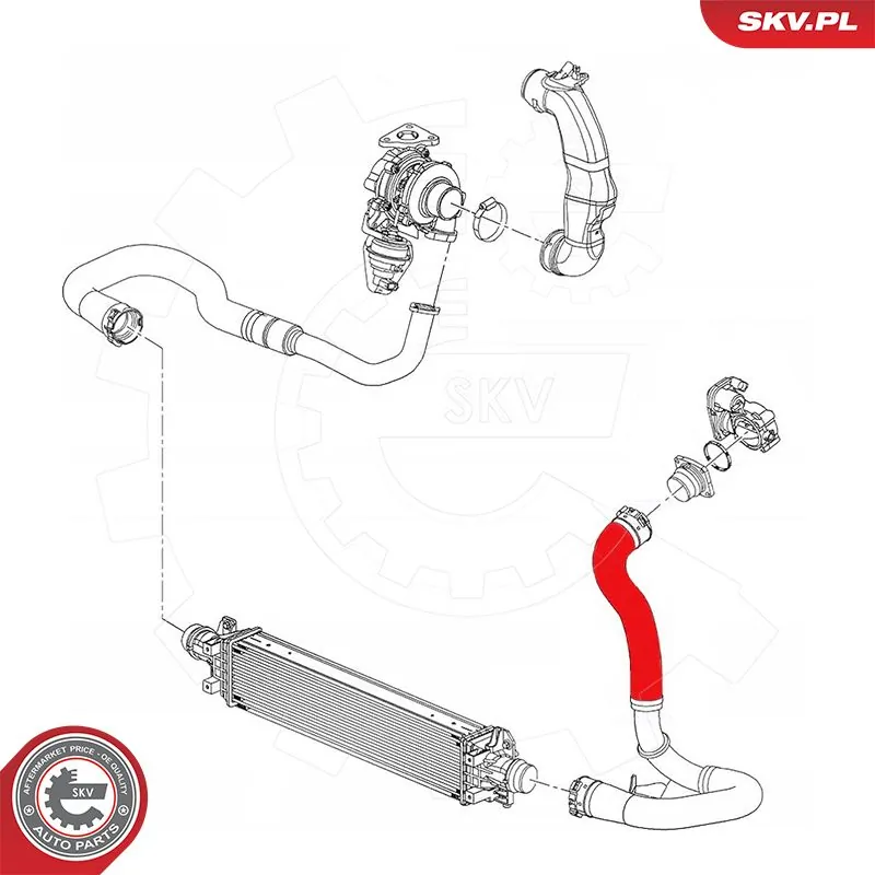 Купить 54SKV064 SKV Патрубок интеркулера