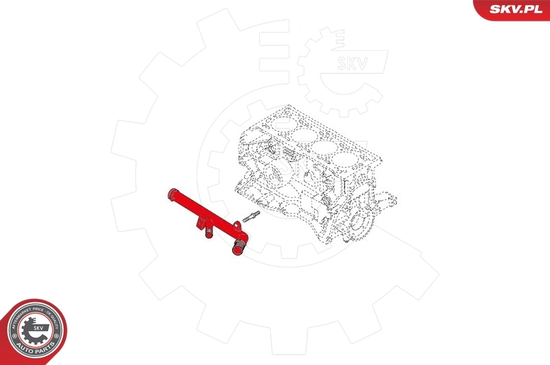 Mangueira (cano derivado) do sistema de esfriamento Renault Clio LU