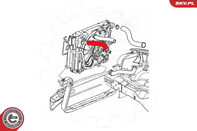 Шланг интеркуллера Fiat/Alfa/Lancia K52079980AB