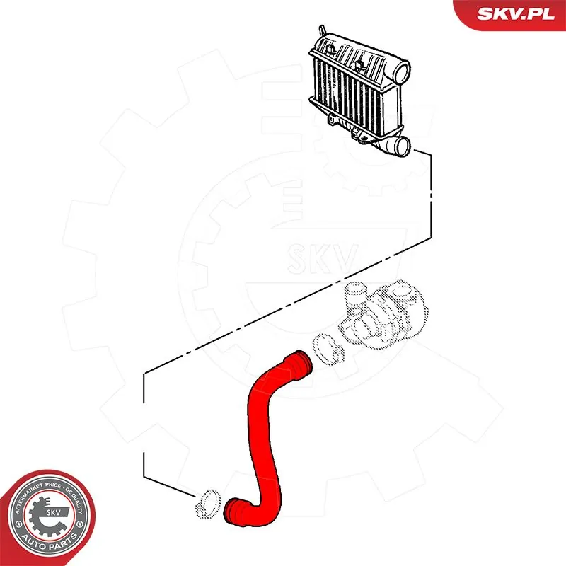 Купить 54SKV071 SKV Патрубок интеркулера