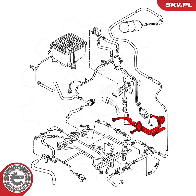 Купить 54SKV042 SKV Трубка картера воздушная
