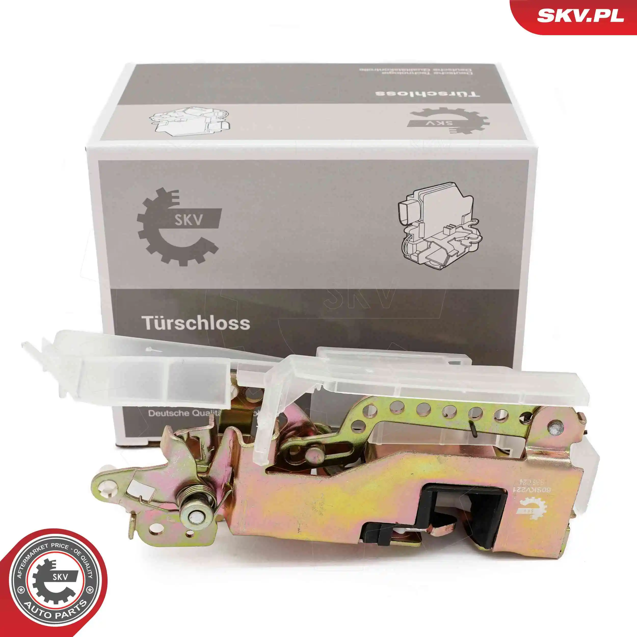 Fecho da porta dianteira esquerda Volkswagen Transporter 70E, 70L, 70M, 7DE, 7DL, 7DM