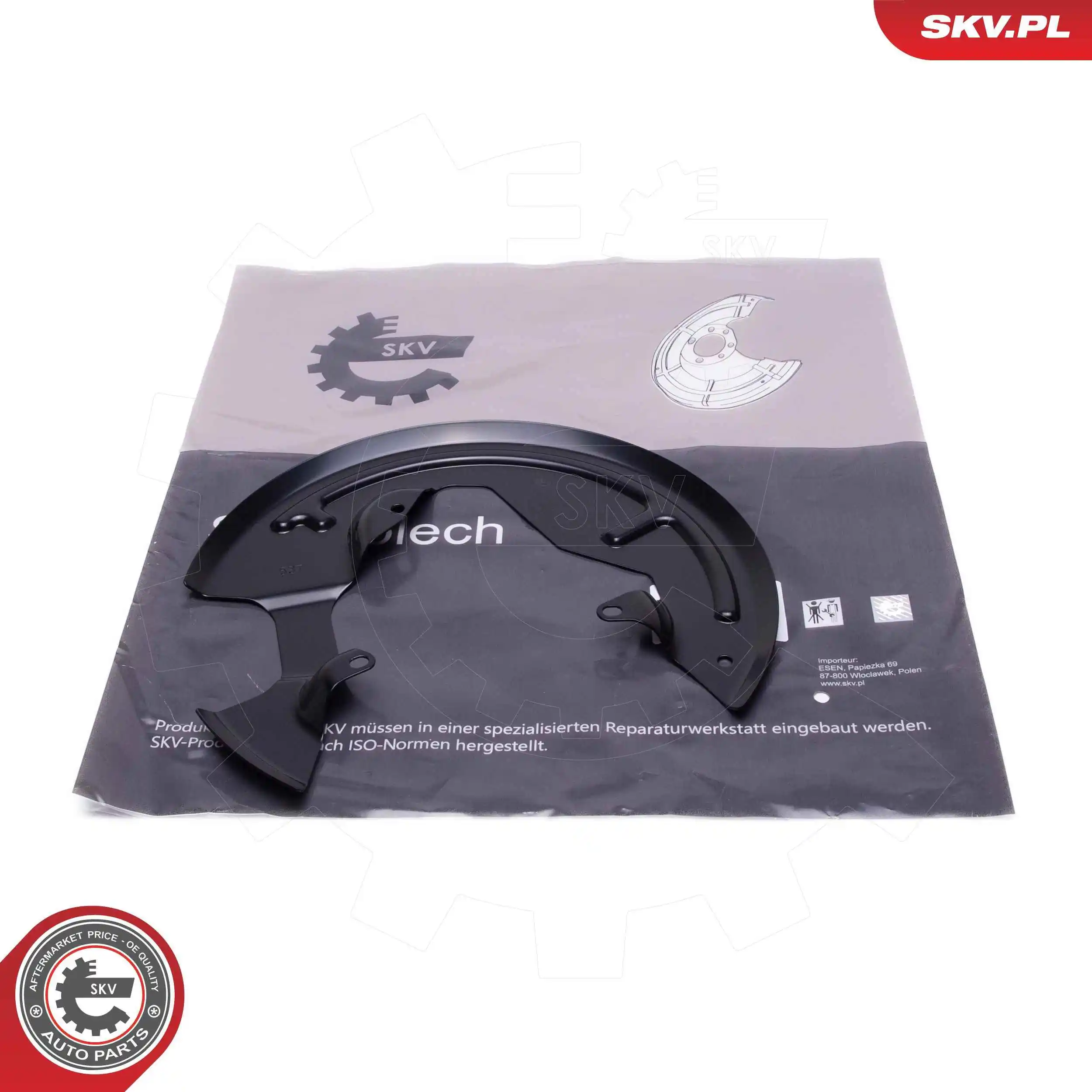 Щиток тормозного диска переднего левого Klokkerholm FP6033377 цена, от 35.76 USD