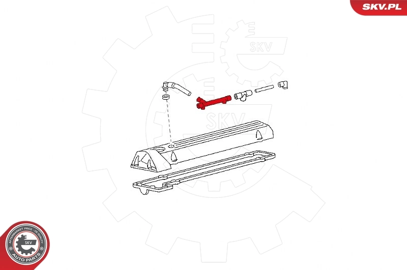 Cano derivado de ventilação de cárter (de separador de óleo) Mercedes Sprinter 901, 902
